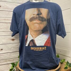 Anchorman 2 The Legend Continues Shirt Will Ferrell Pop Culture Movie XXL 2XL